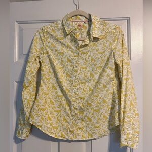 Boden Yellow and White Patterned Shirt | 2P